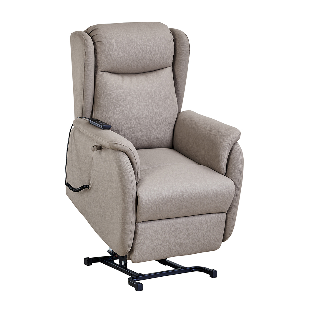   Hobart Electric Recliner Lift Chair Taupe Beige
