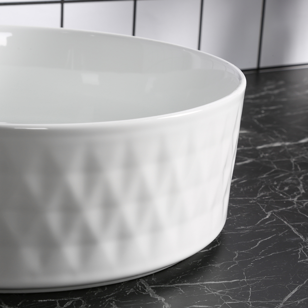   Ceramic Basin Gloss White 36x36x12cm