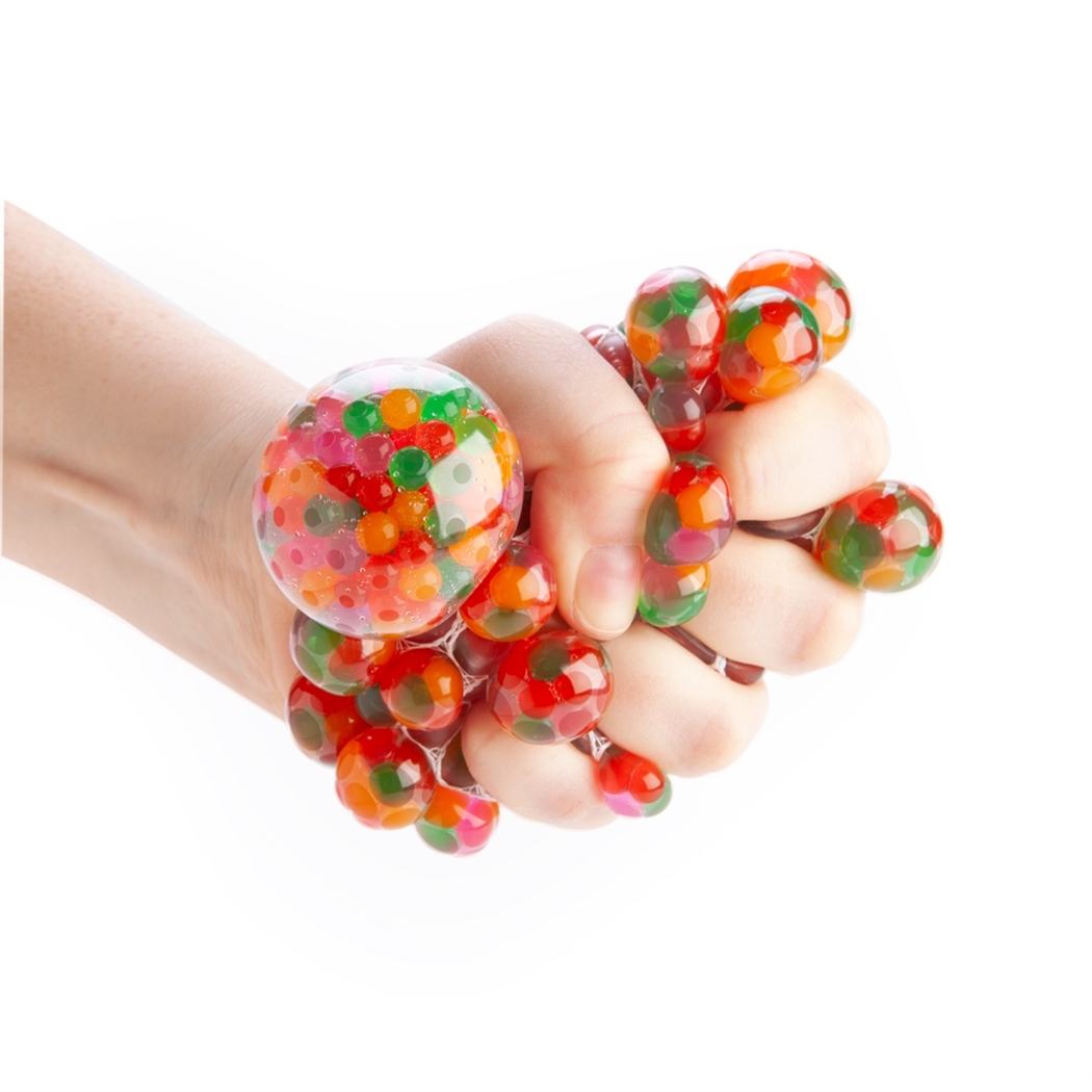  Rainbow Bubble Mesh Squish Ball