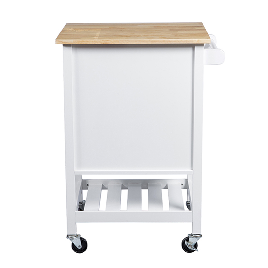  Denver Kitchen Trolley 1 Drawer 1 Door White