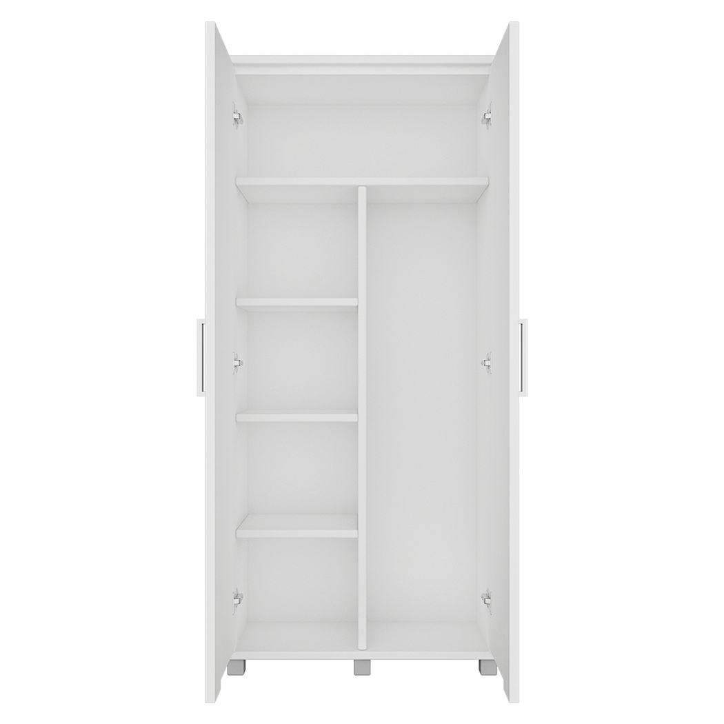   Montreal 2 Door Broom Cupboard White