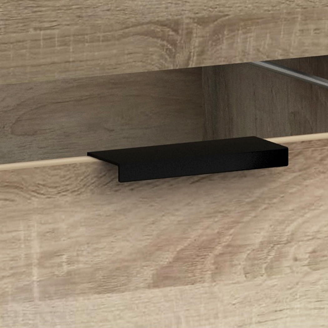   Rico 2 Drawer 5 Compartment Executive Desk - Light Sonoma Oak