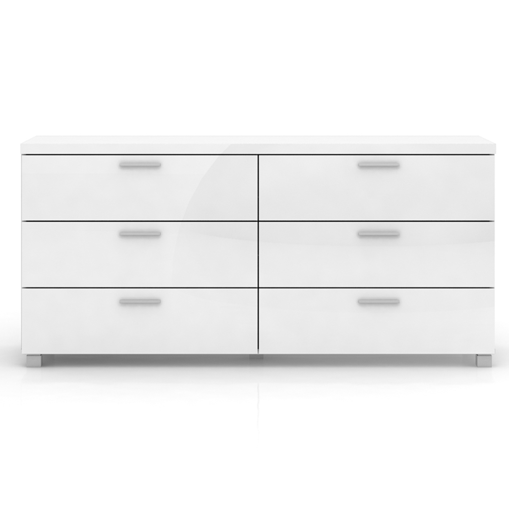   6 Chest of Drawers Table Cabinet - High Gloss