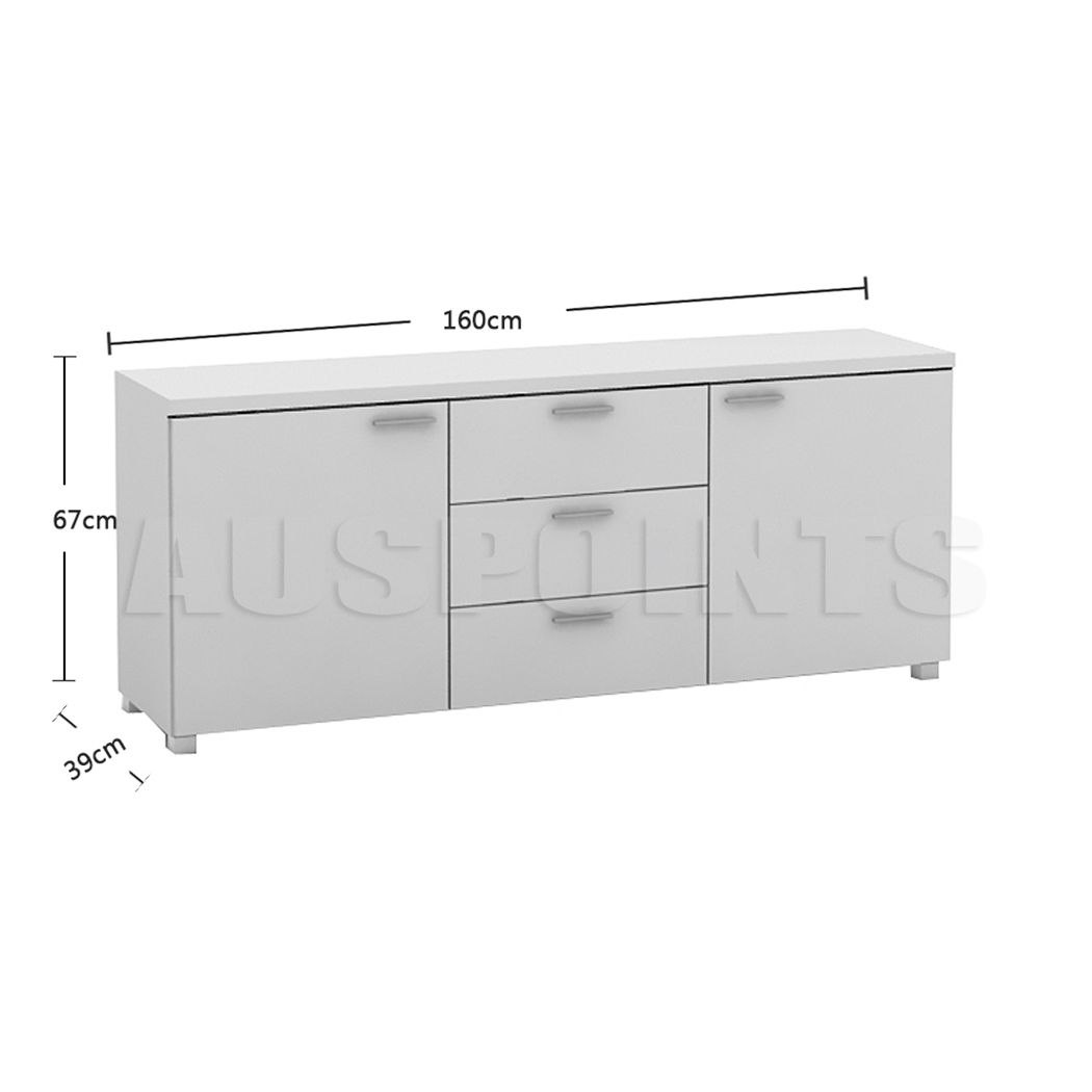   Buffet Storage Cabinet Sideboard - High Gloss 