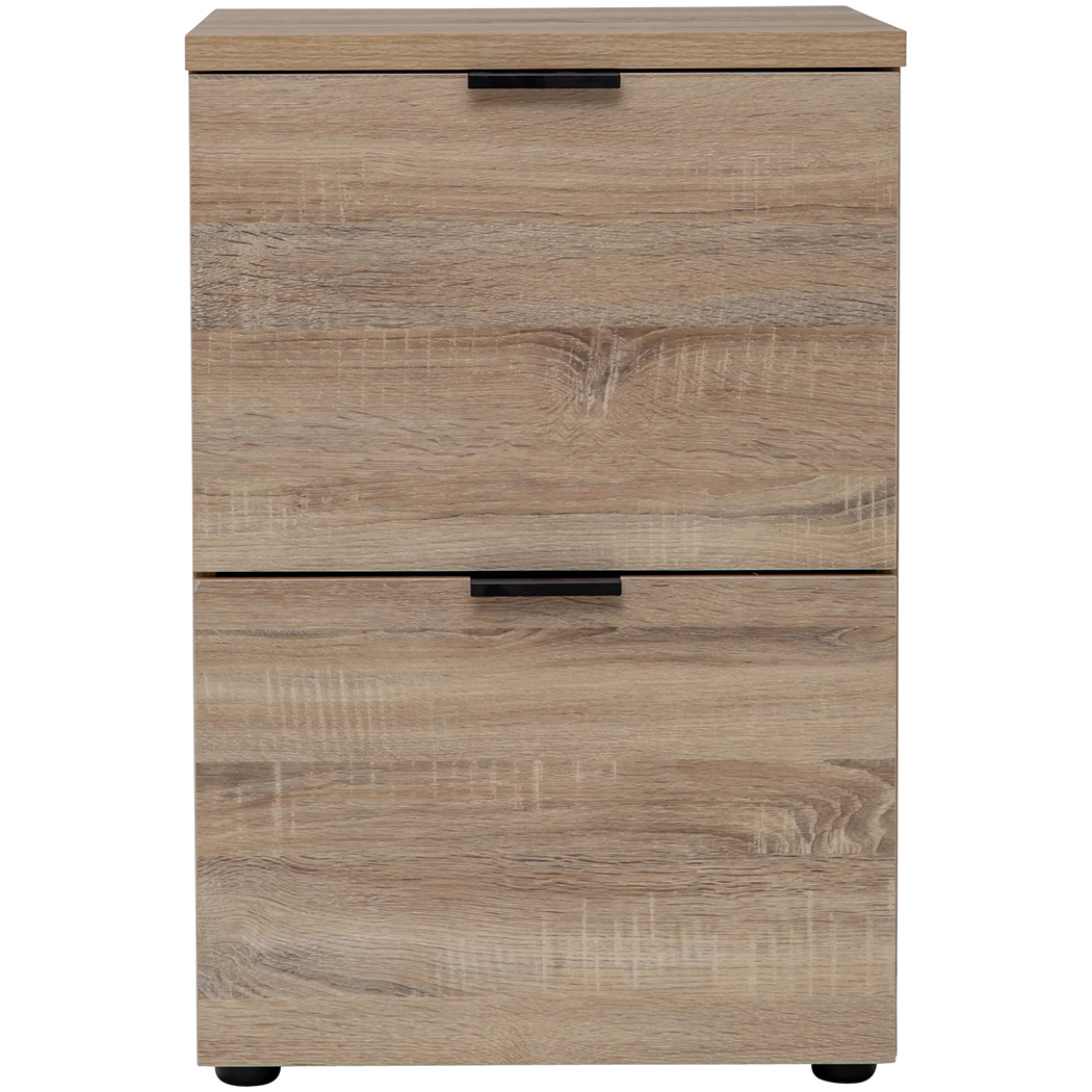  Rico 2 Drawer Filing Cabinet Light Sonoma Oak