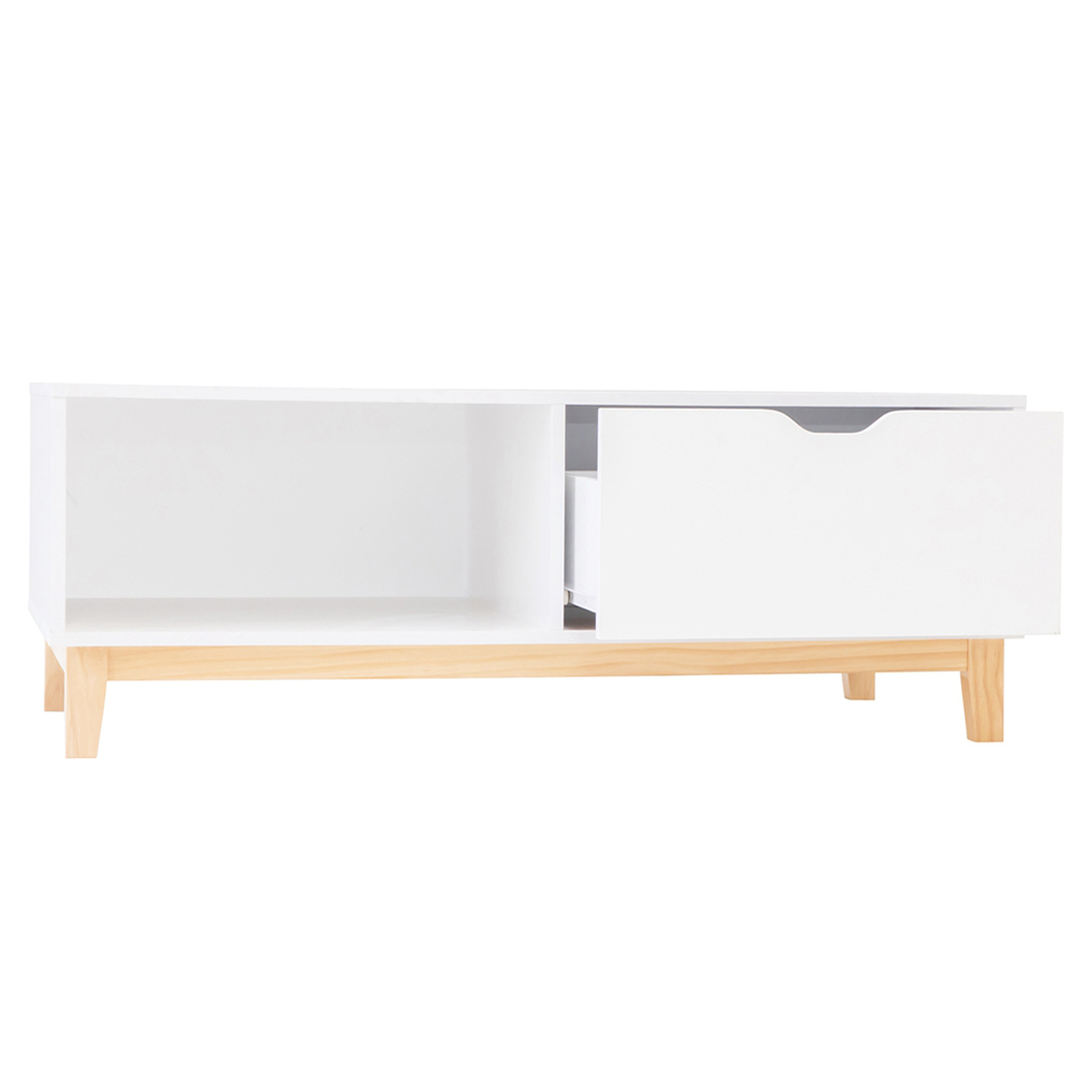   Alma Scandi 1 Drawer 1 Shelf Coffee Table