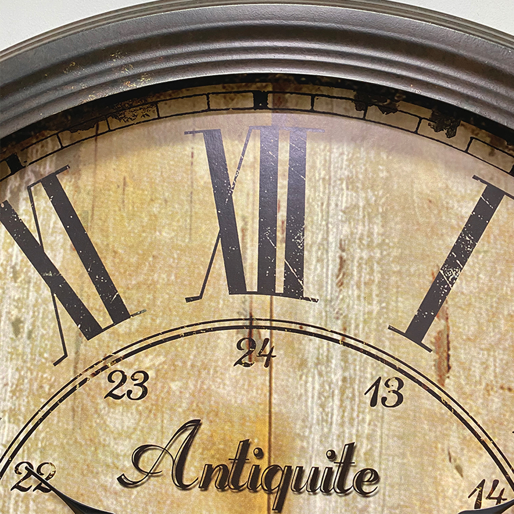 Antiquite De Paris Vintage Metal Frame Wall Clock 60cm