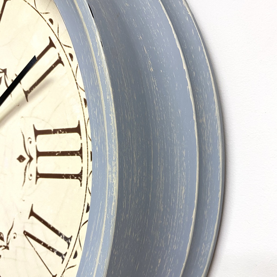   Elegant Home Style Large Wall Clock 61cm Blue