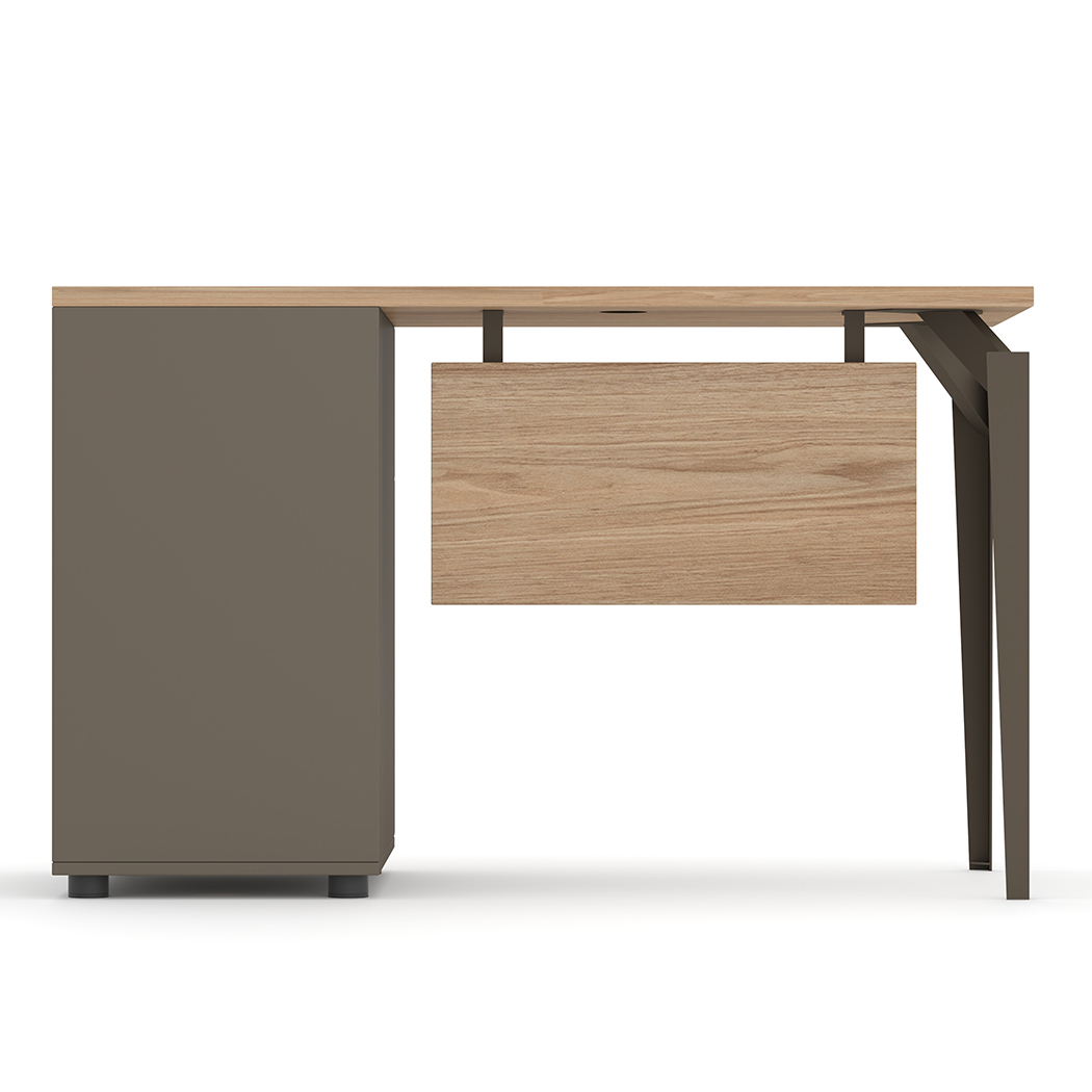   Ellis 120cm Office Computer Desk Oak Grey