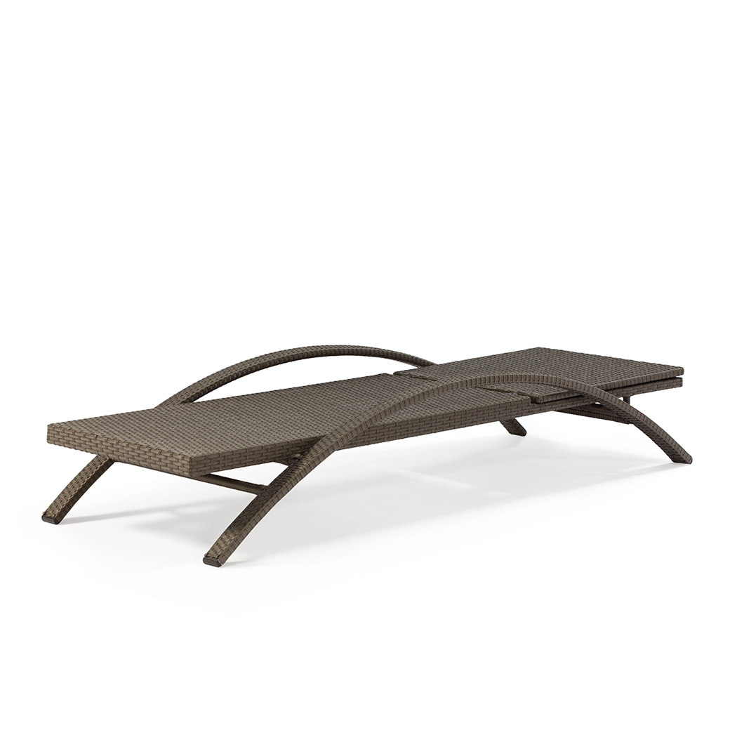   Sinnoh Outdoor Sun Lounge Bed Brown