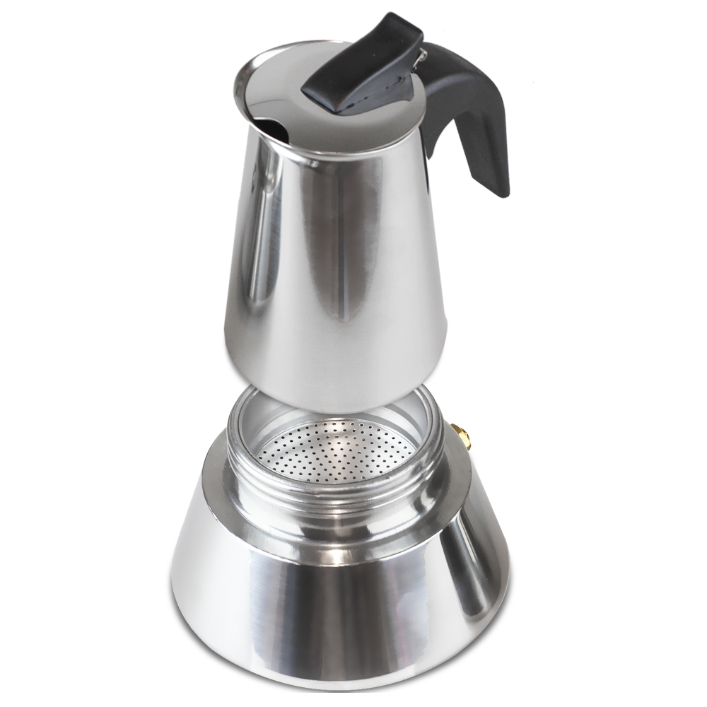 10 Cup Stainless Steel Stove Top Espresso Maker