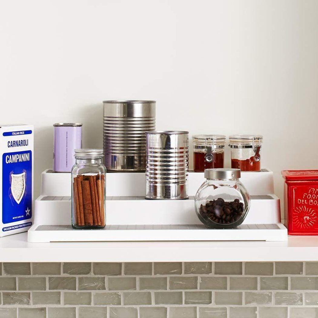 Madesmart 3 Tier Shelf Organiser Pantry Bench Shelves Holder Rack Stand