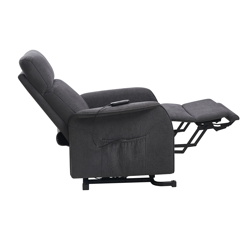   Yass Electric Recliner Lift Chair Charcoal Grey