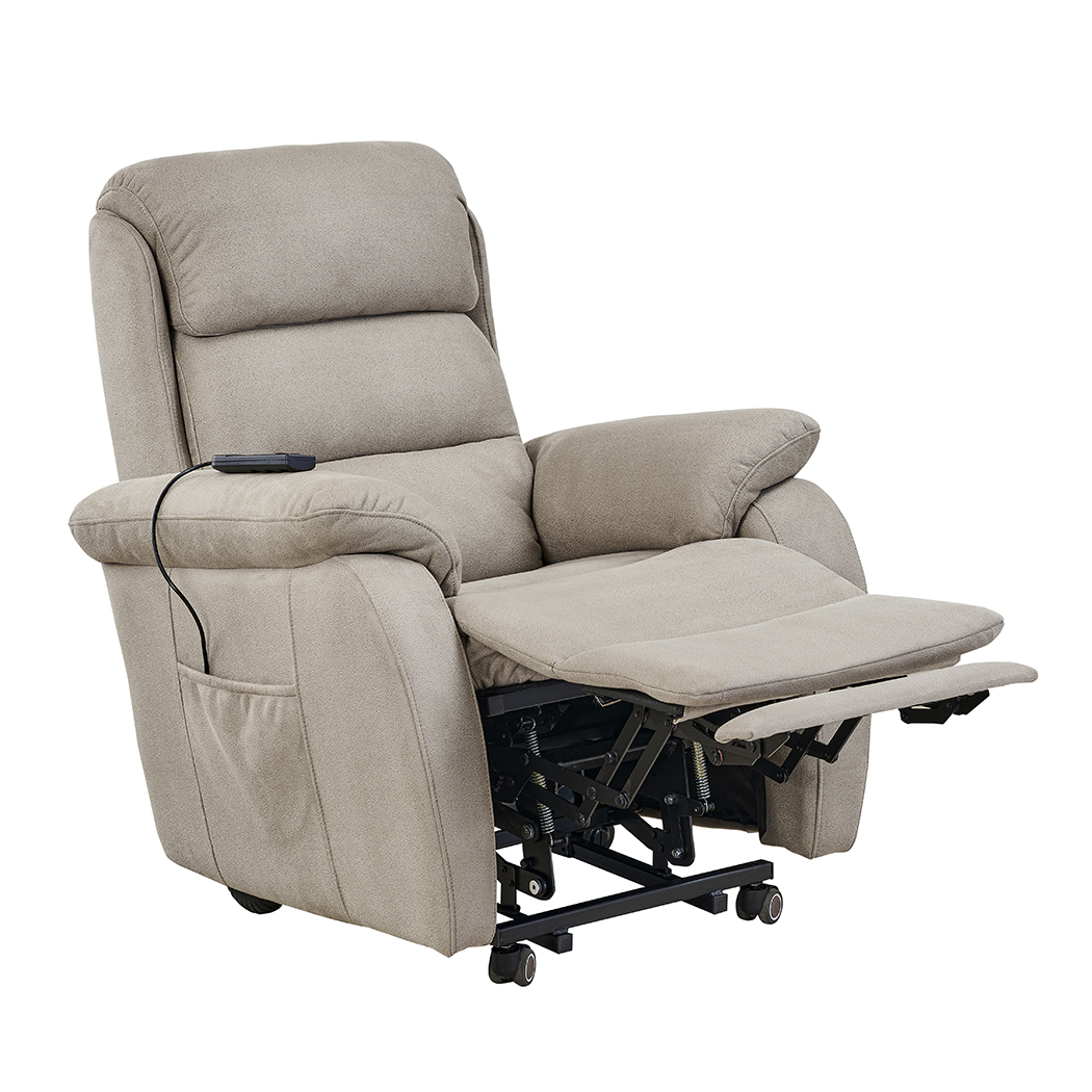Power Lift Recliner Chair Taupe AusPoints