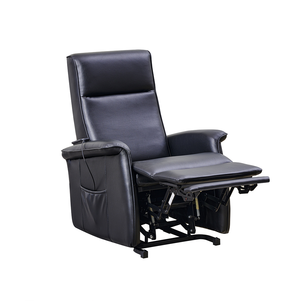   Alice Electric PU Leather Recliner Lift Chair Charcoal Black