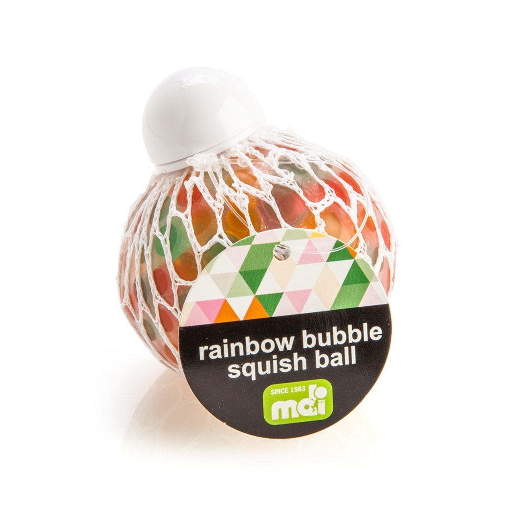   Rainbow Bubble Mesh Squish Ball