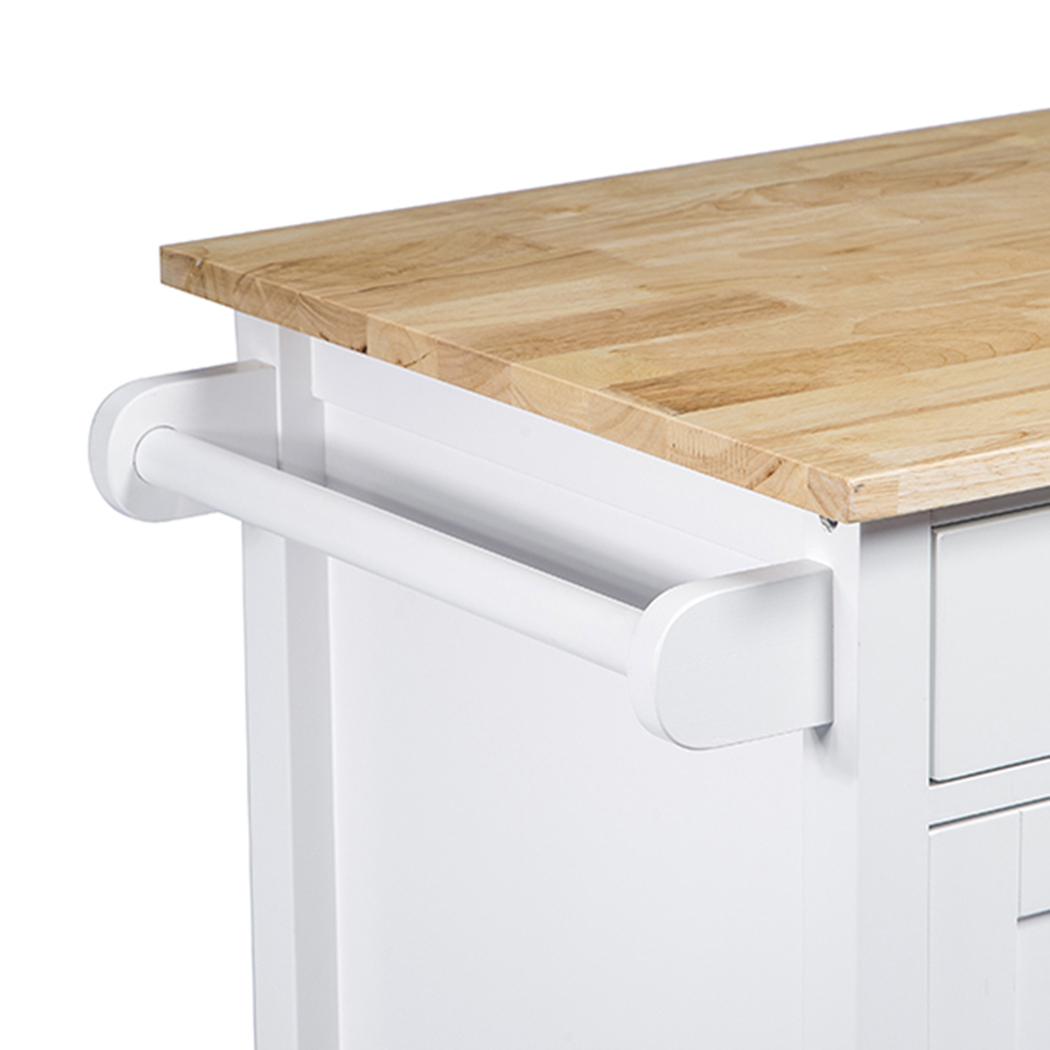   Denver Kitchen Trolley 1 Drawer 1 Door White