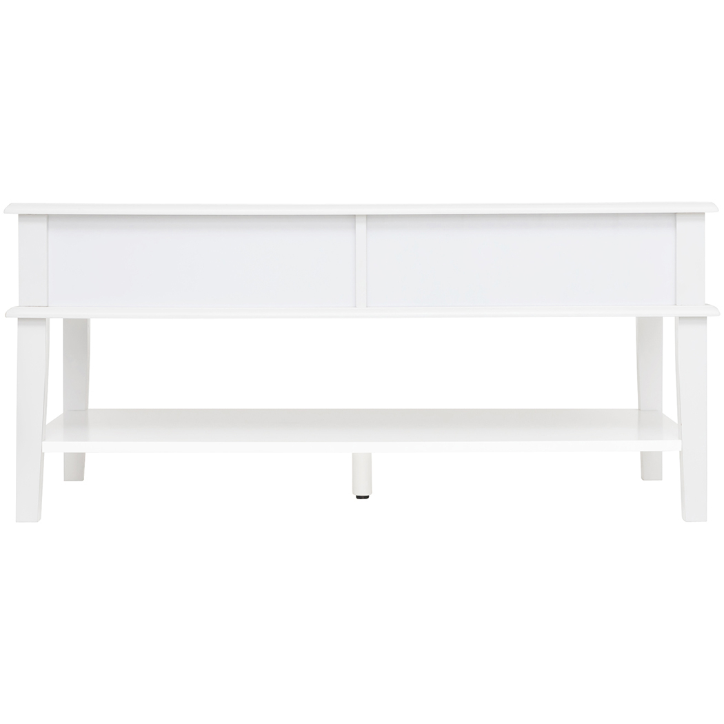   Chloe 2 Drawer 1 Shelf Coffee Table White