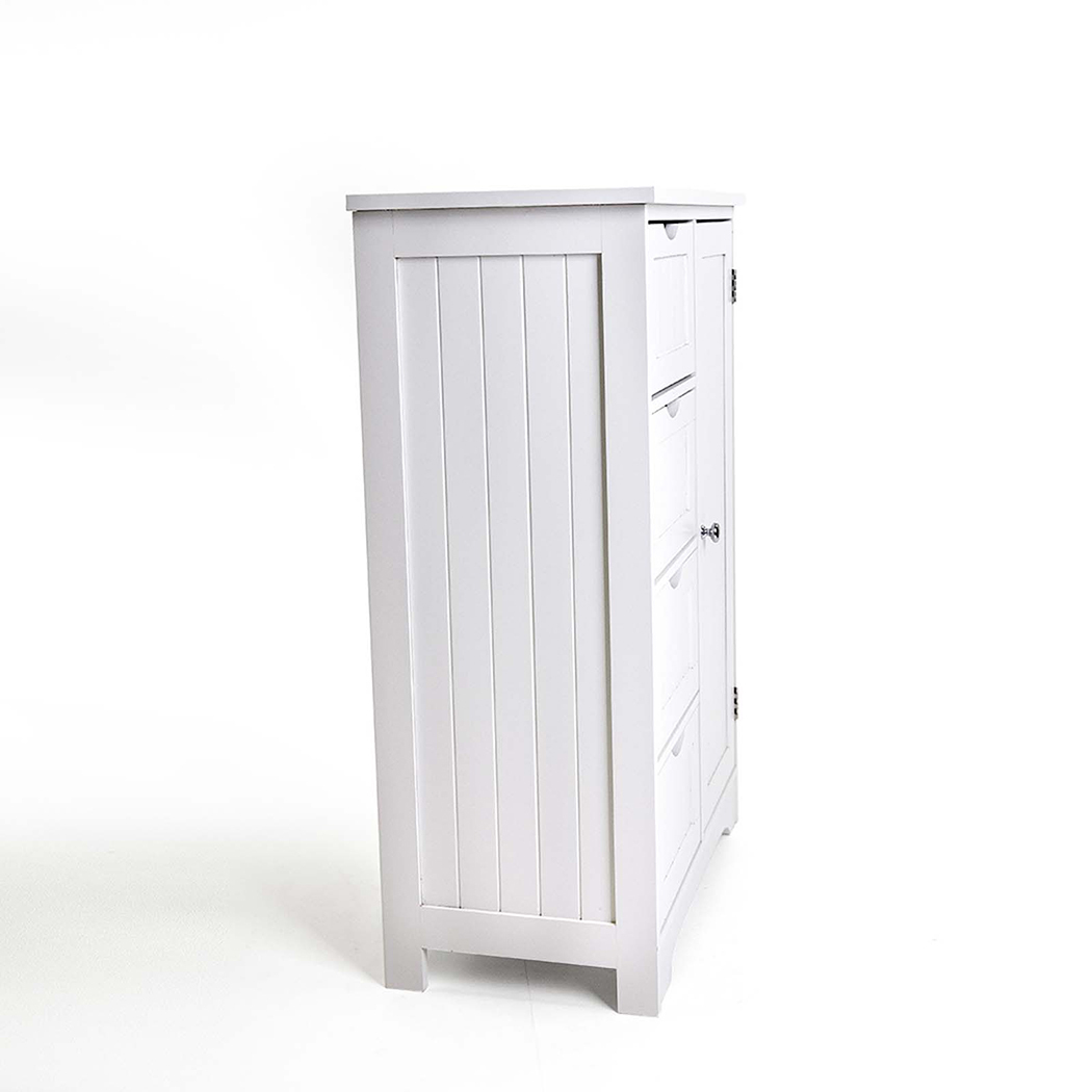   Maine 4 Drawer 1 Door Multipurpose Bathroom Cabinet