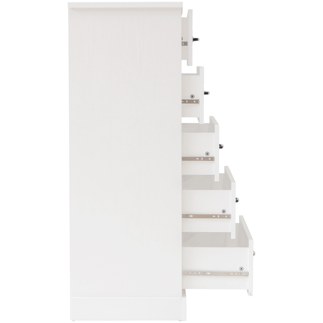   Hamptons 5 drawer Chest White