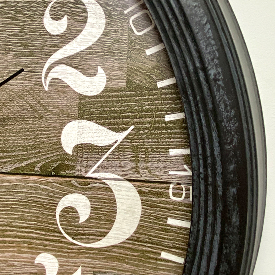   Antique Large Kensington Station London Metal Wall Clock 60cm