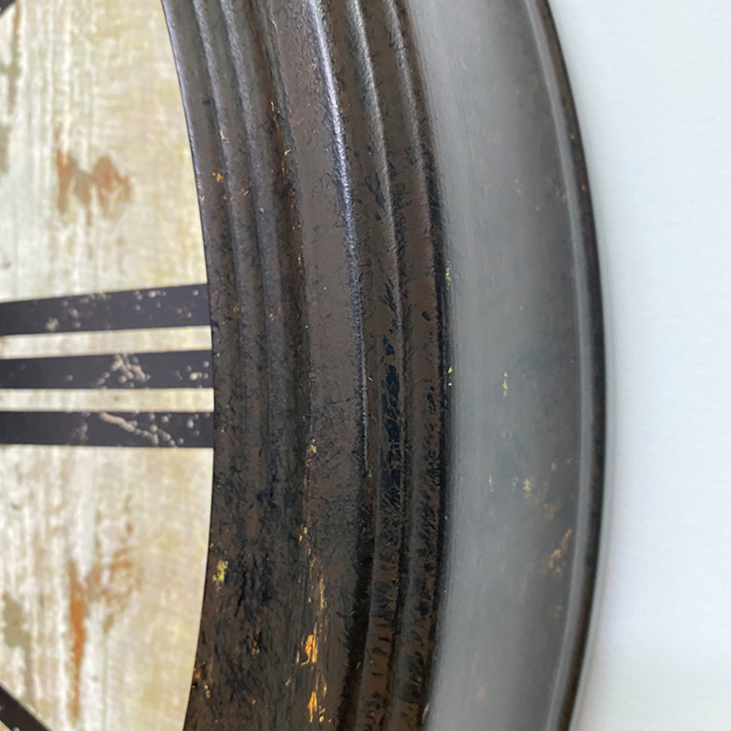   Antiquite De Paris Vintage Metal Frame Wall Clock 60cm