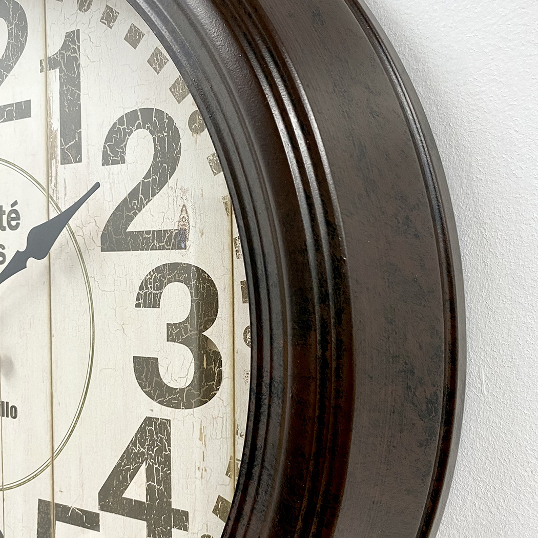   Antiquite Clock French Country Metal Frame Wall Clock 47cm