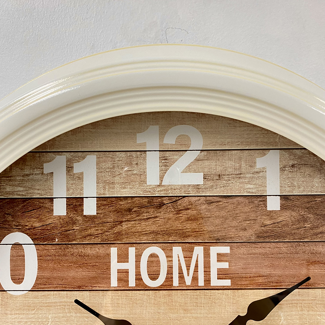   Hamptons Style Metal Frame Wall Clock 46cm