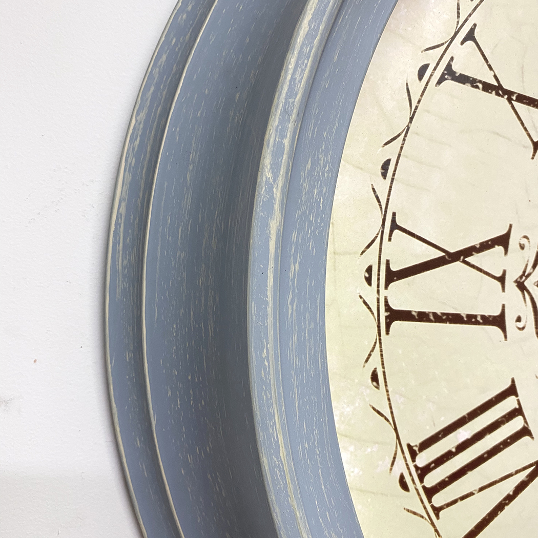   Elegant Home Style Large Wall Clock 61cm Blue