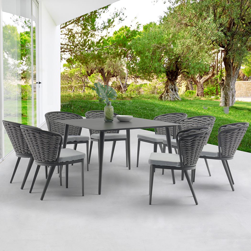   Austin Outdoor 8 Seater Dining Table Set 
