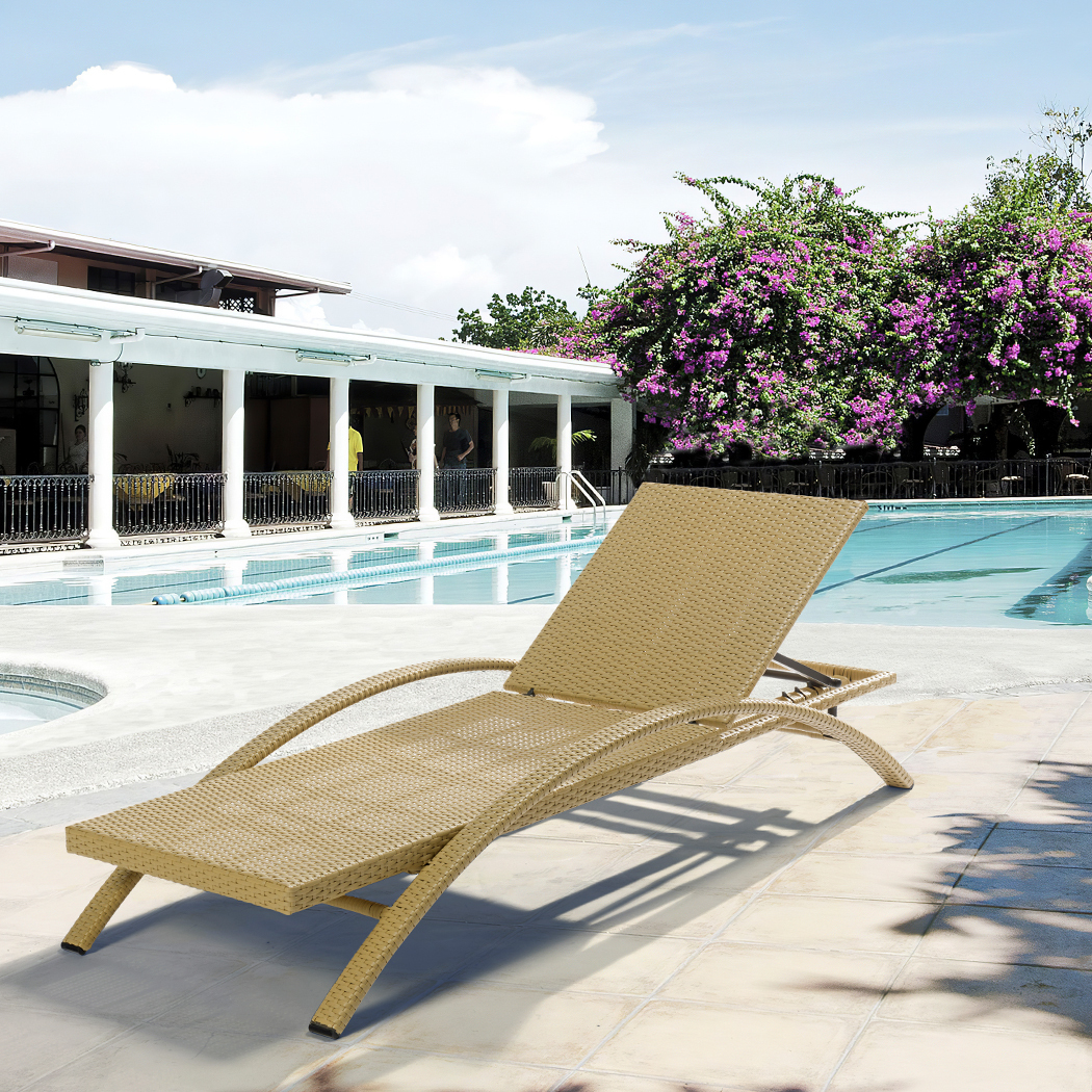   Sinnoh Outdoor Sun Lounge Bed Natural 