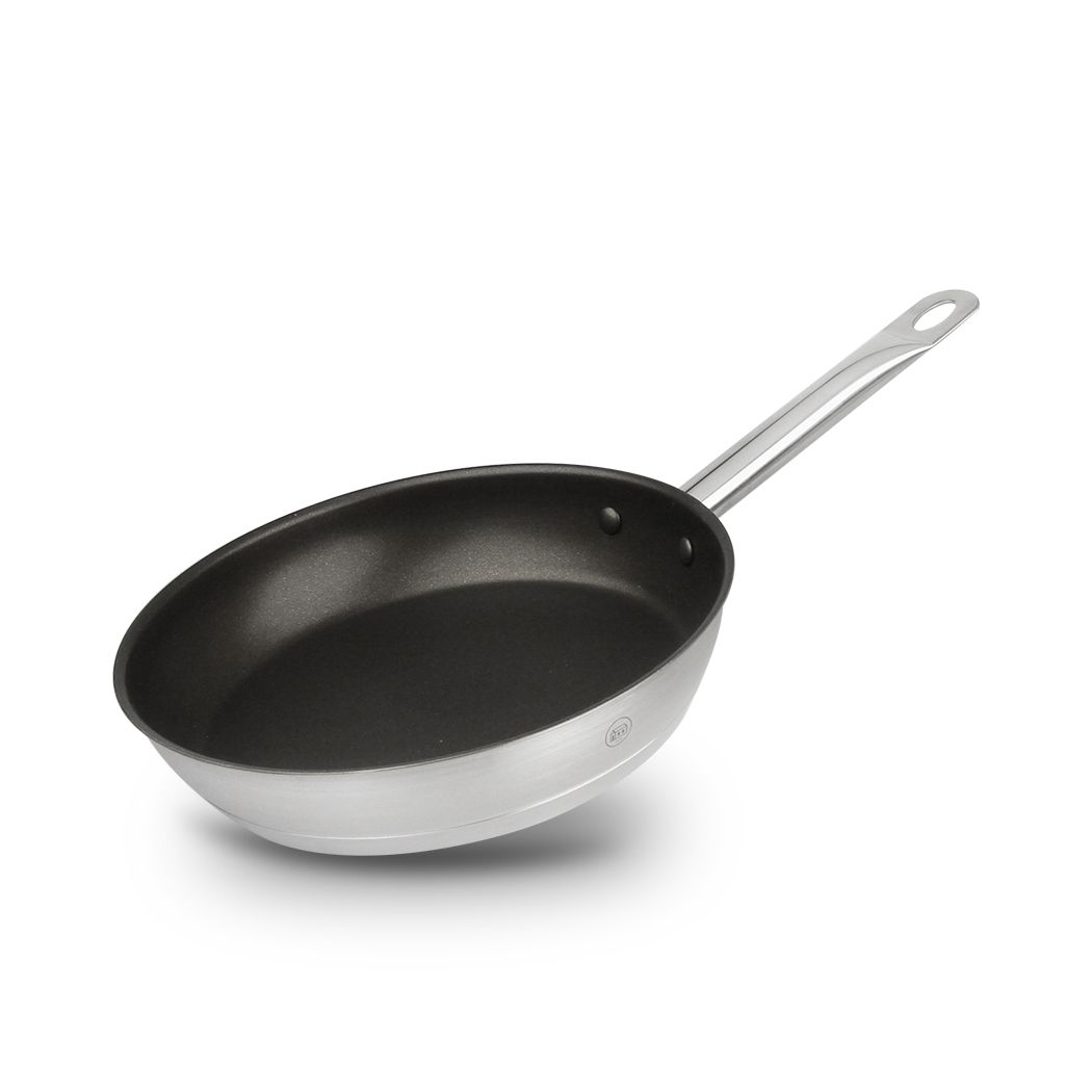 Pro-X 28Cm Frying Pan Stainless Steel Cookware W/ Non Stick Coating