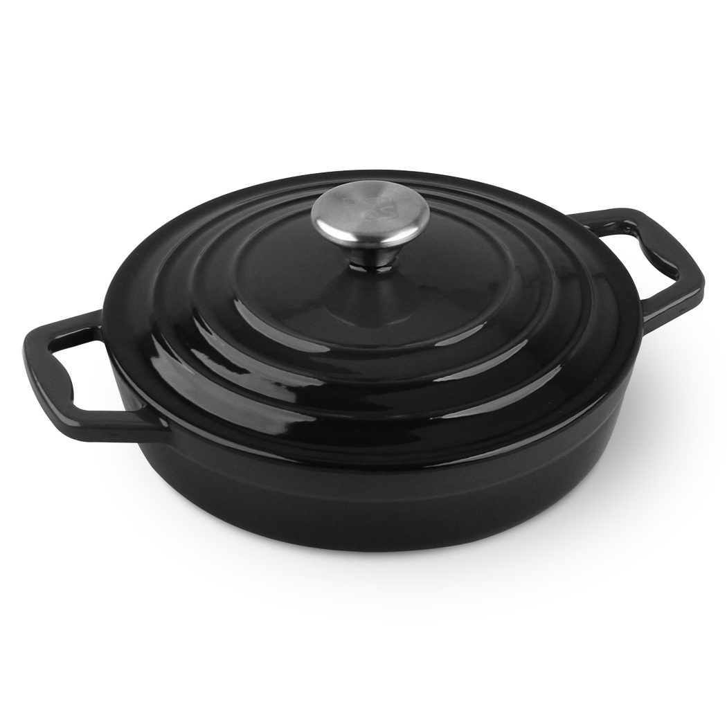   Xanten Cast Iron Casserole Grey 22cm