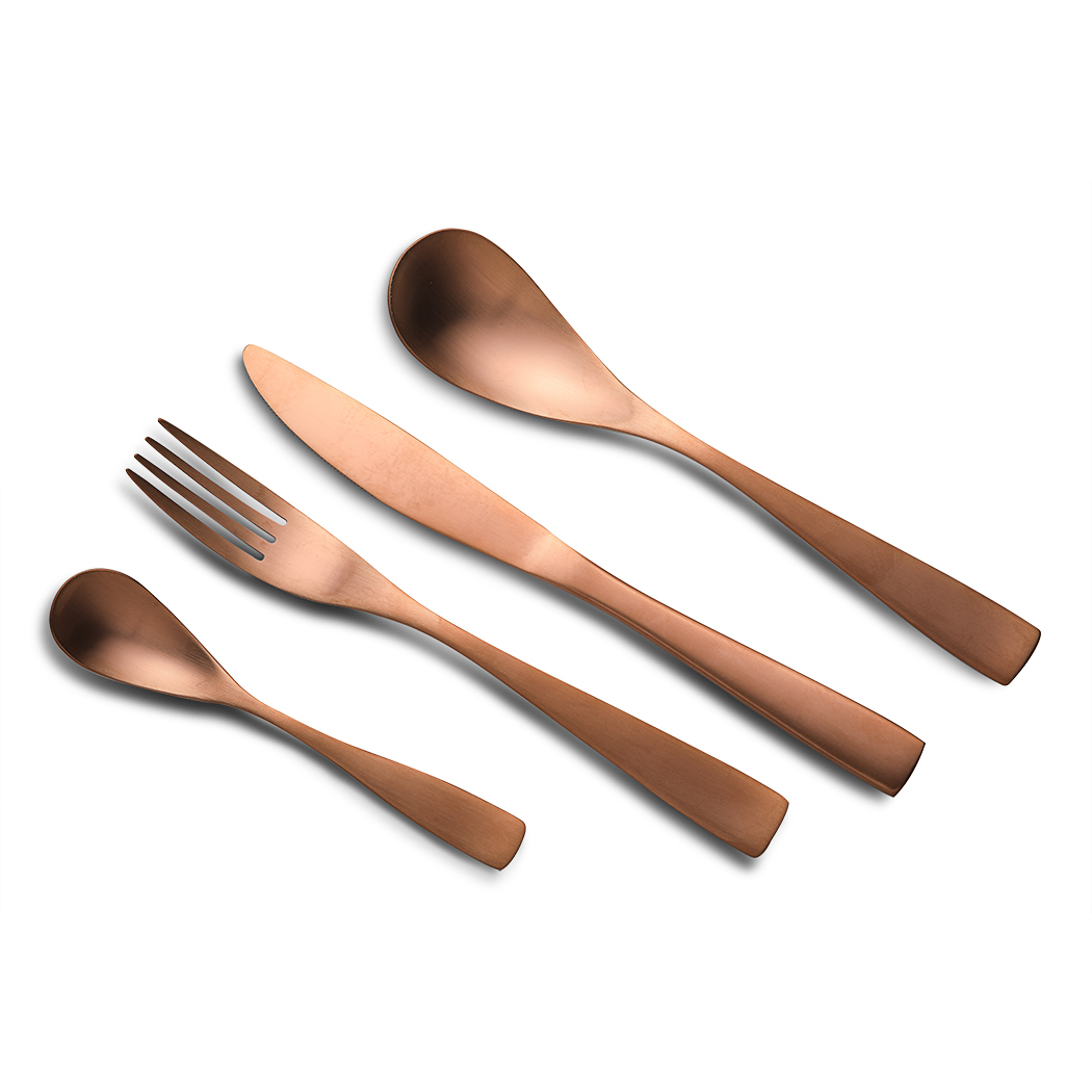   BOCHOLT 24pcs Cutlery Set Rose Gold