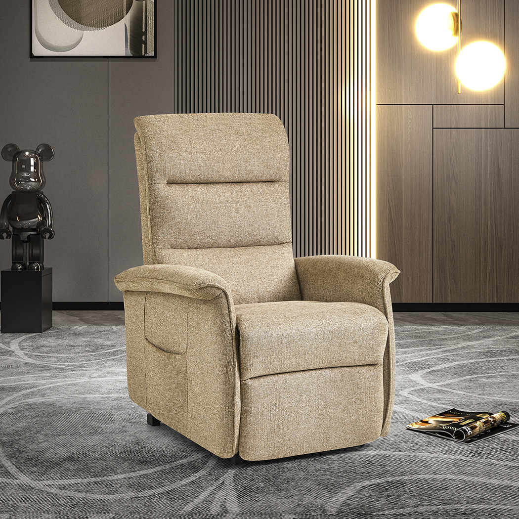   Tasman Electric Recliner Lift Chair Taupe Beige