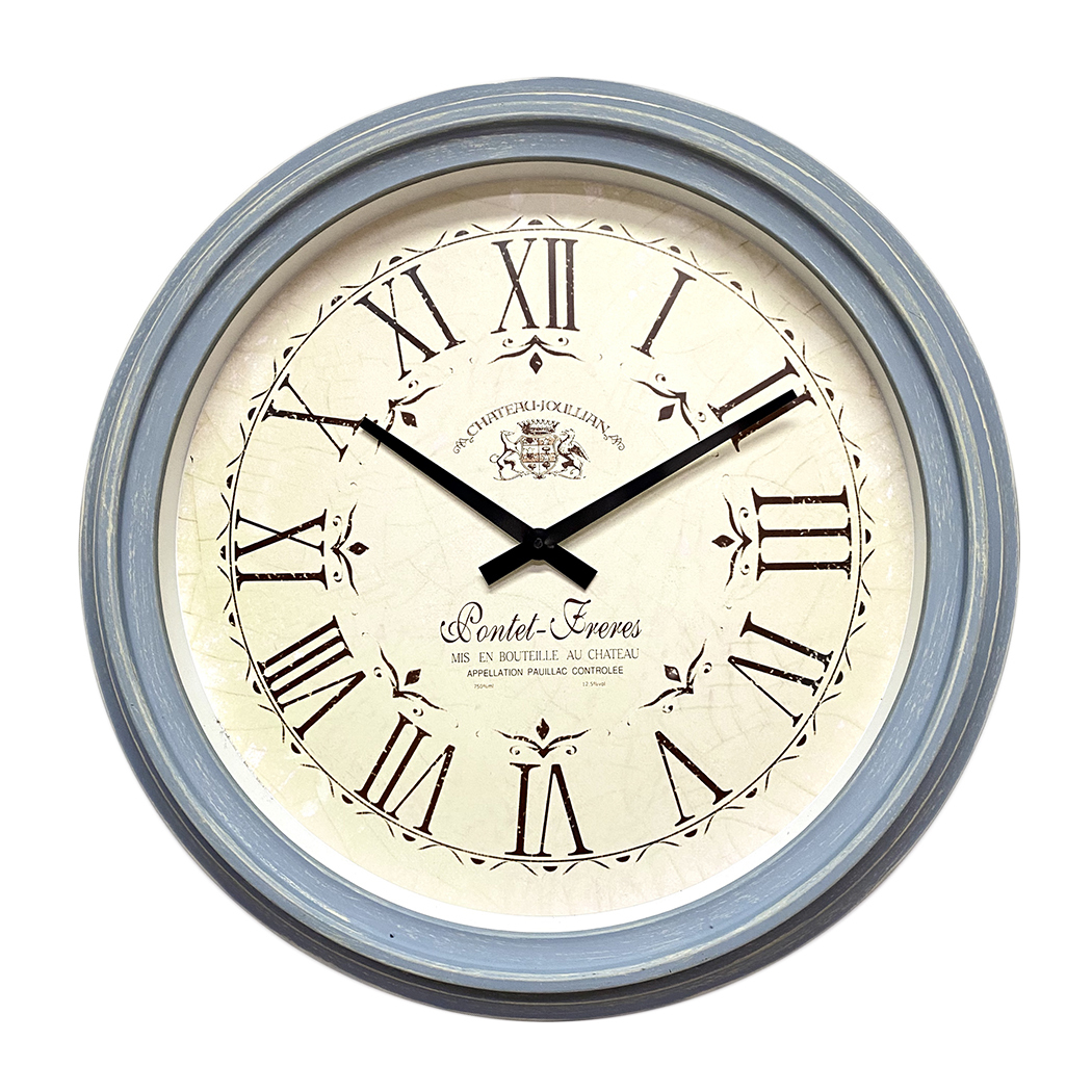   Elegant Home Style Large Wall Clock 61cm Blue