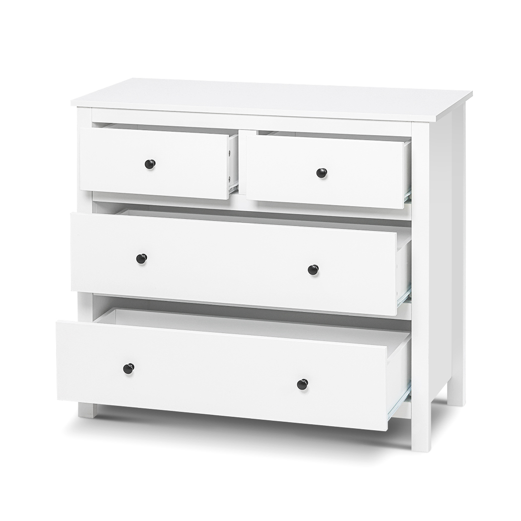   Franco Bedside Table and Chest Drawer Set White