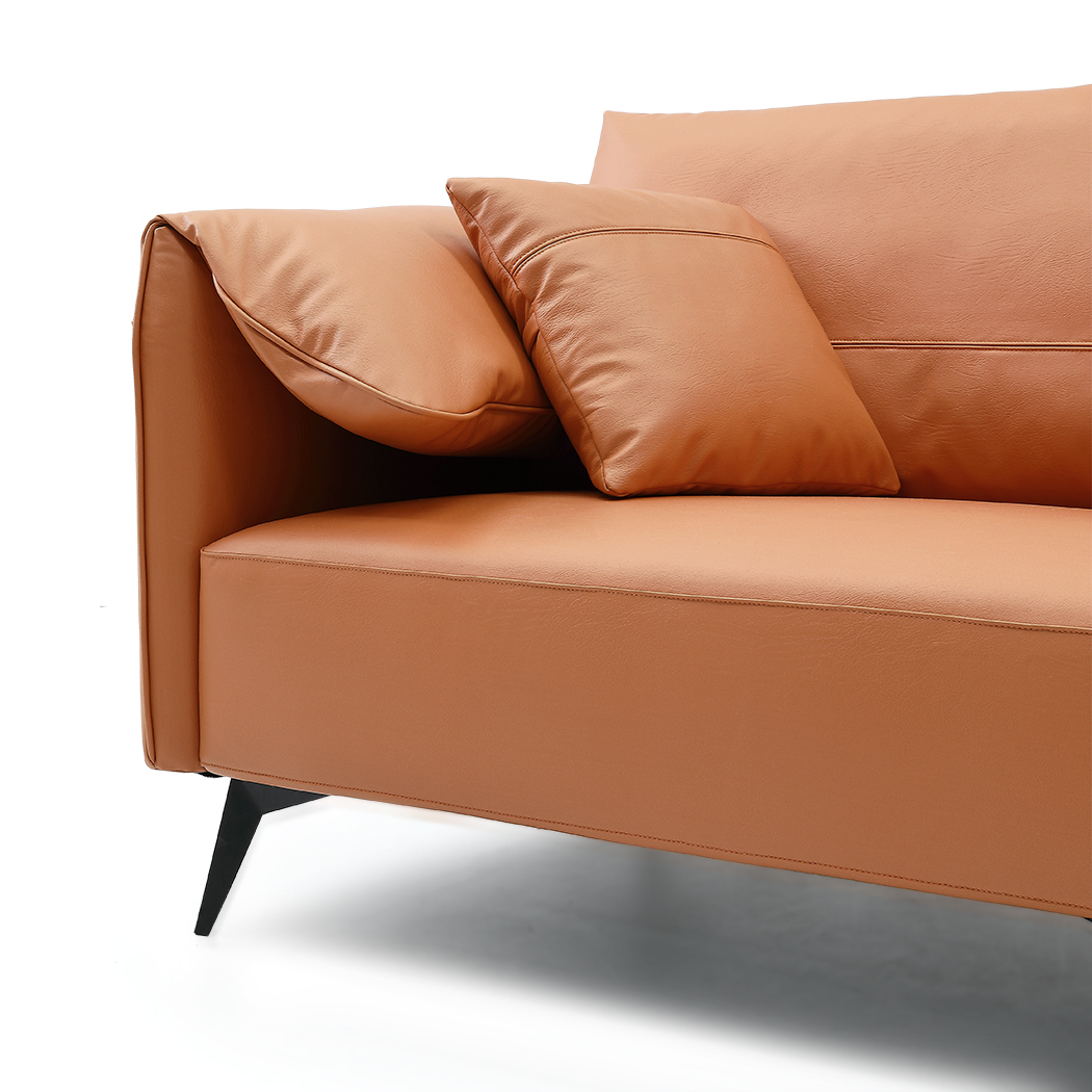   Lucas 3 Seater Sofa Caramel
