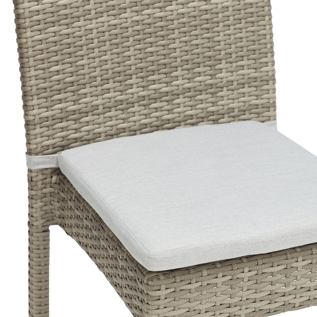   Wyatt PE Rattan Outdoor Dining Table Set Natural