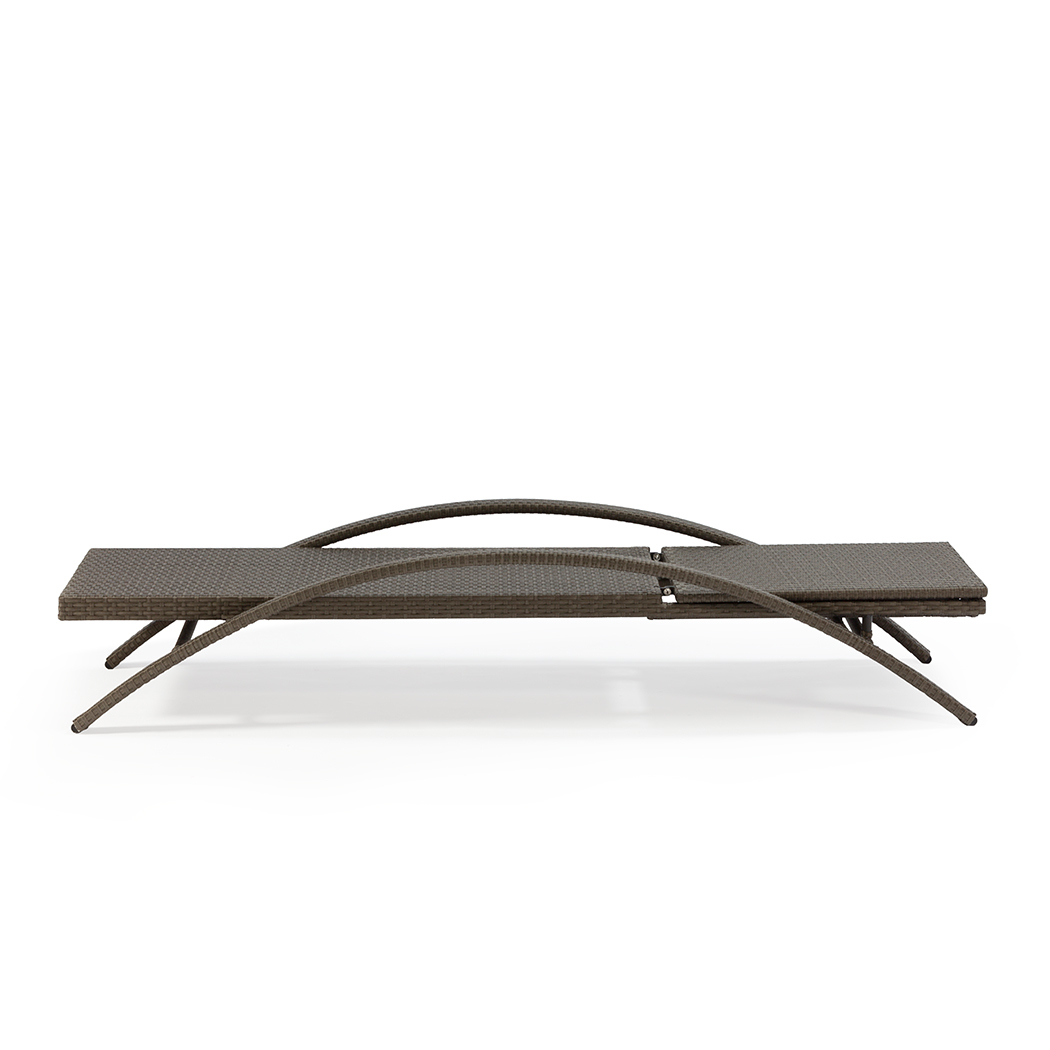   Sinnoh Outdoor Sun Lounge Bed Brown