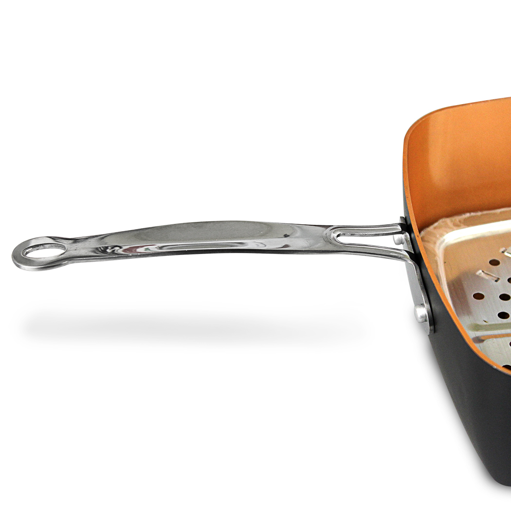   Kupferberg 4pcs Non-stick Frypan with Lid Ceramic Copper Coating