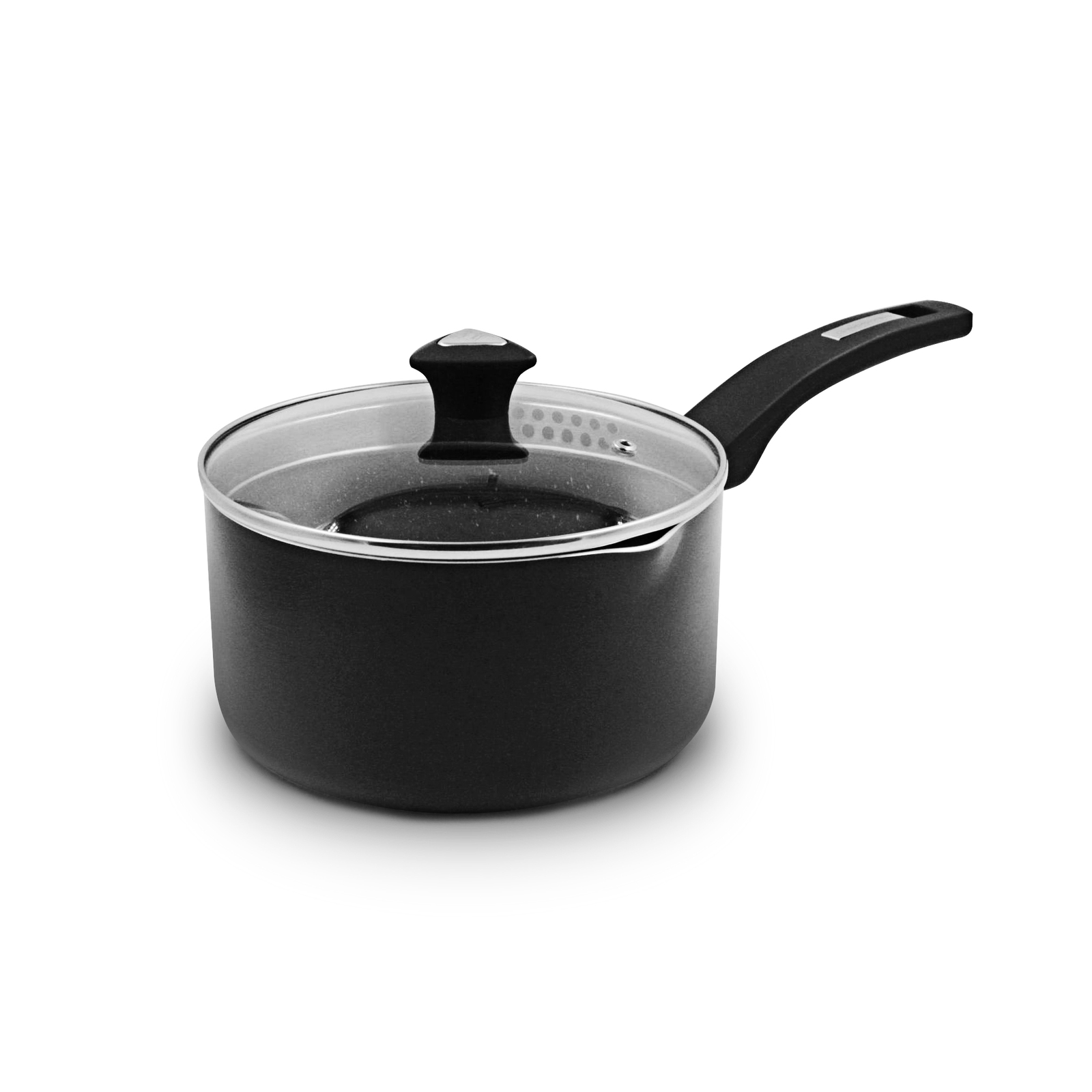   4pc Aluminum Saucepan Set with Lid 1.4/2.8 L