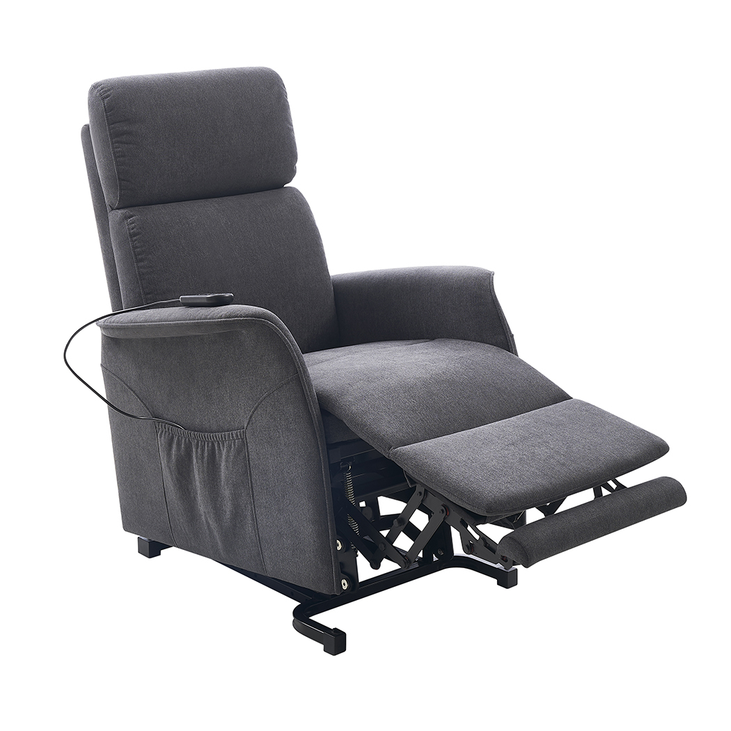  Yass Electric Recliner Lift Chair Charcoal Grey