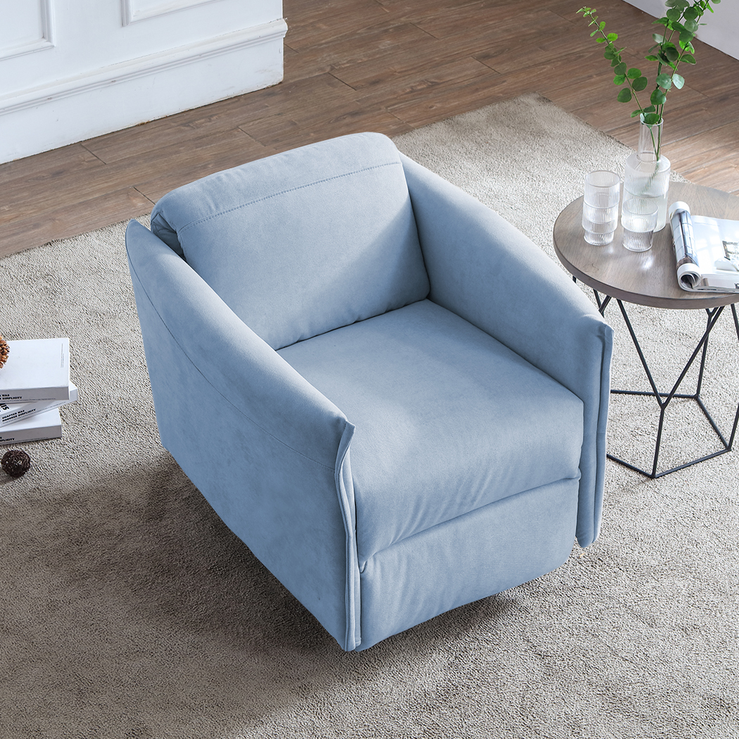   Perth Pushback Recliner Chair Blue