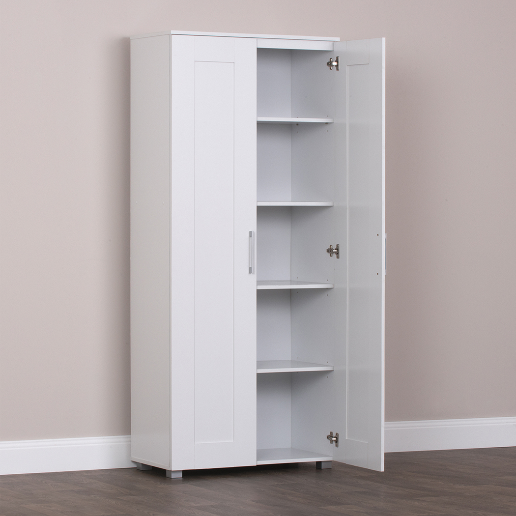   Montreal White Display Storage Cabinet -  Double Door
