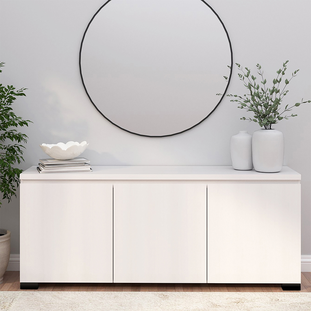   Elara 3 Door Buffet White