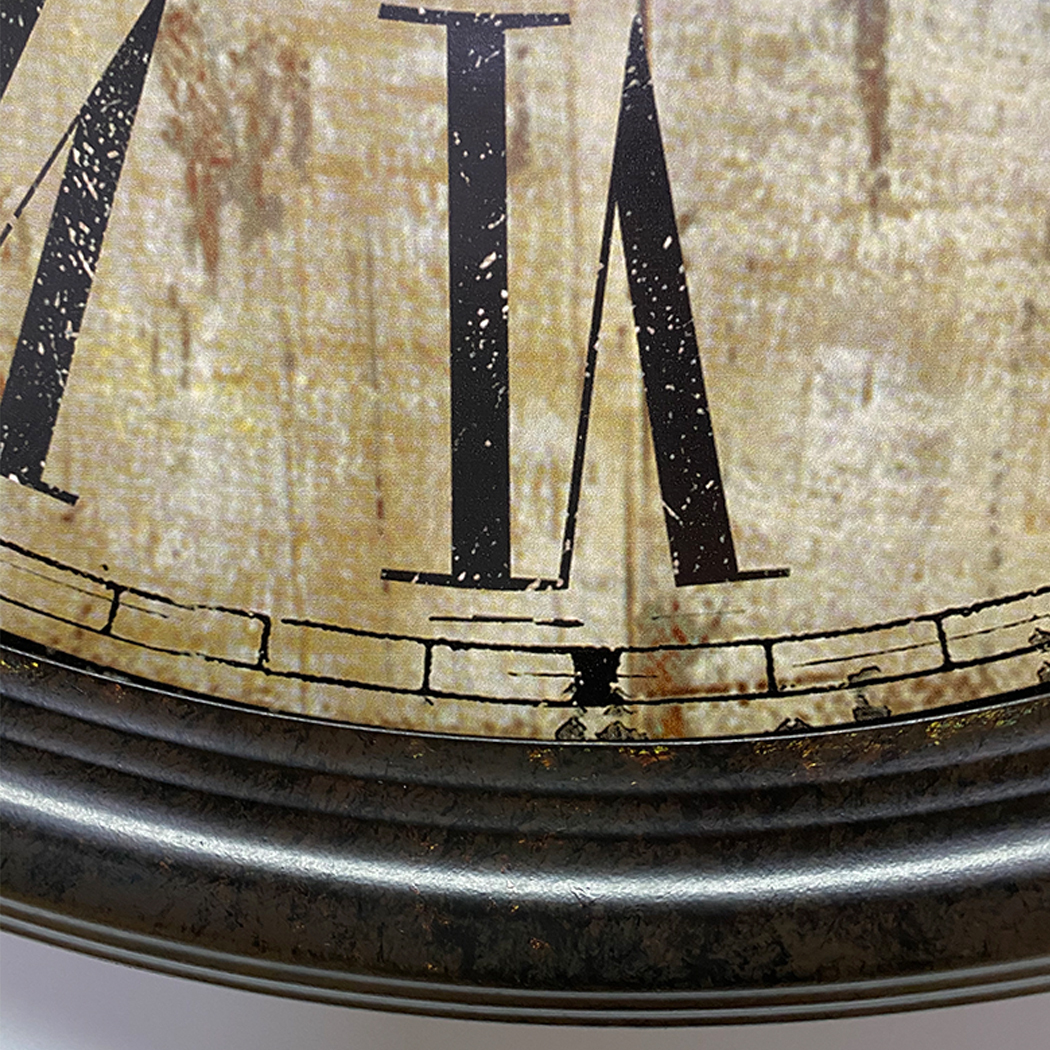   Antiquite De Paris Vintage Metal Frame Wall Clock 60cm