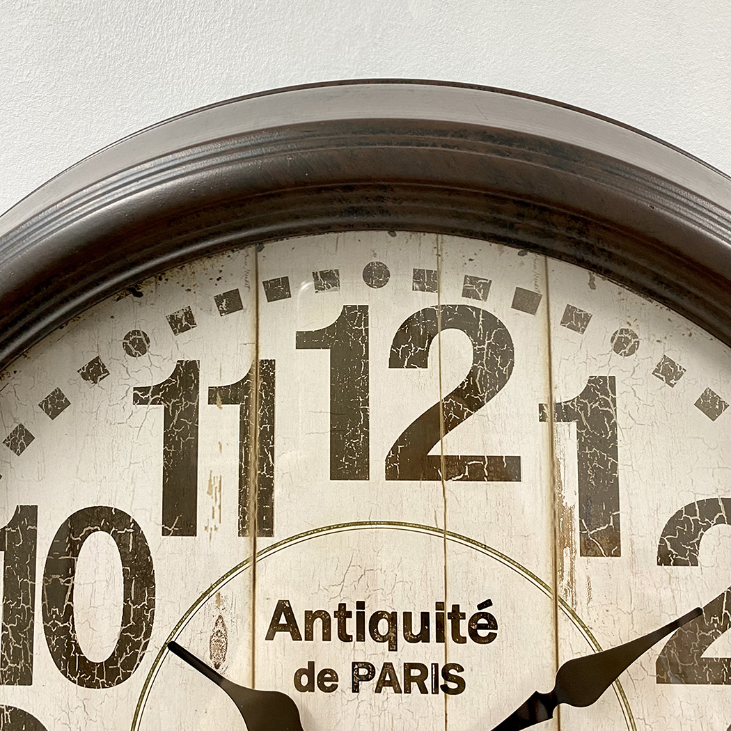   Antiquite Clock French Country Metal Frame Wall Clock 47cm
