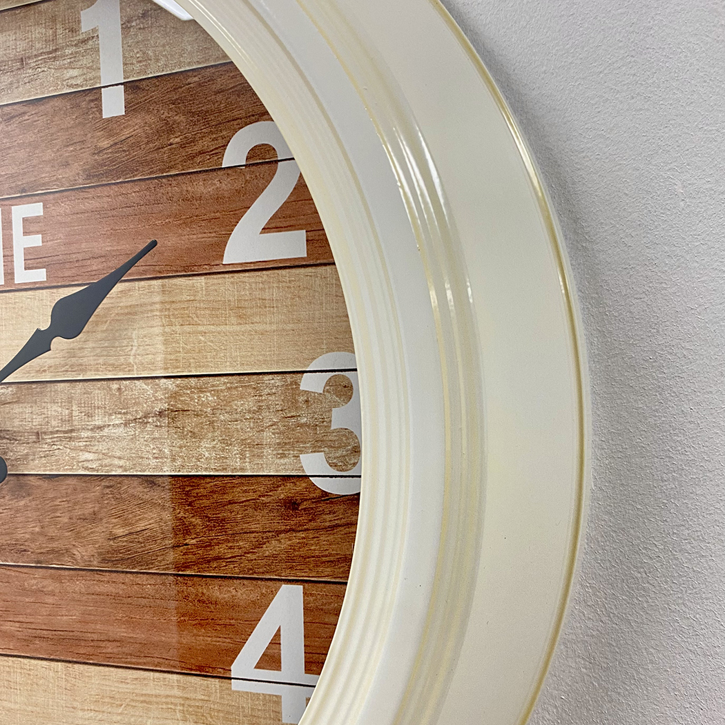   Hamptons Style Metal Frame Wall Clock 46cm