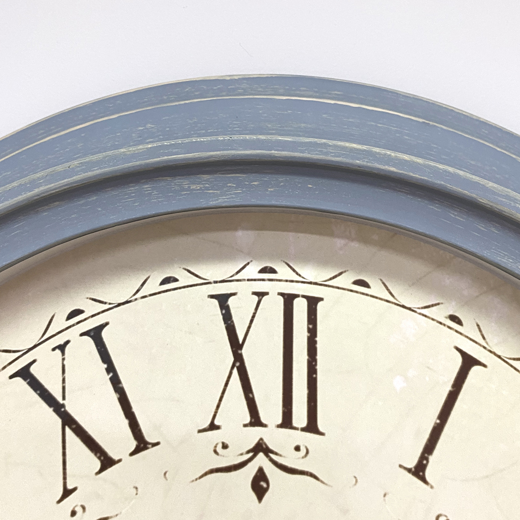   Elegant Home Style Large Wall Clock 61cm Blue